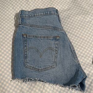 Levi's Blue High Waist Women Shorts